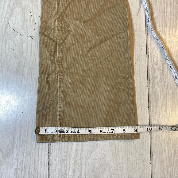 Tommy Hilfiger Low Rise Bootcut Brown Beige Courdory Pants Size 9 - Picture 9 of 11